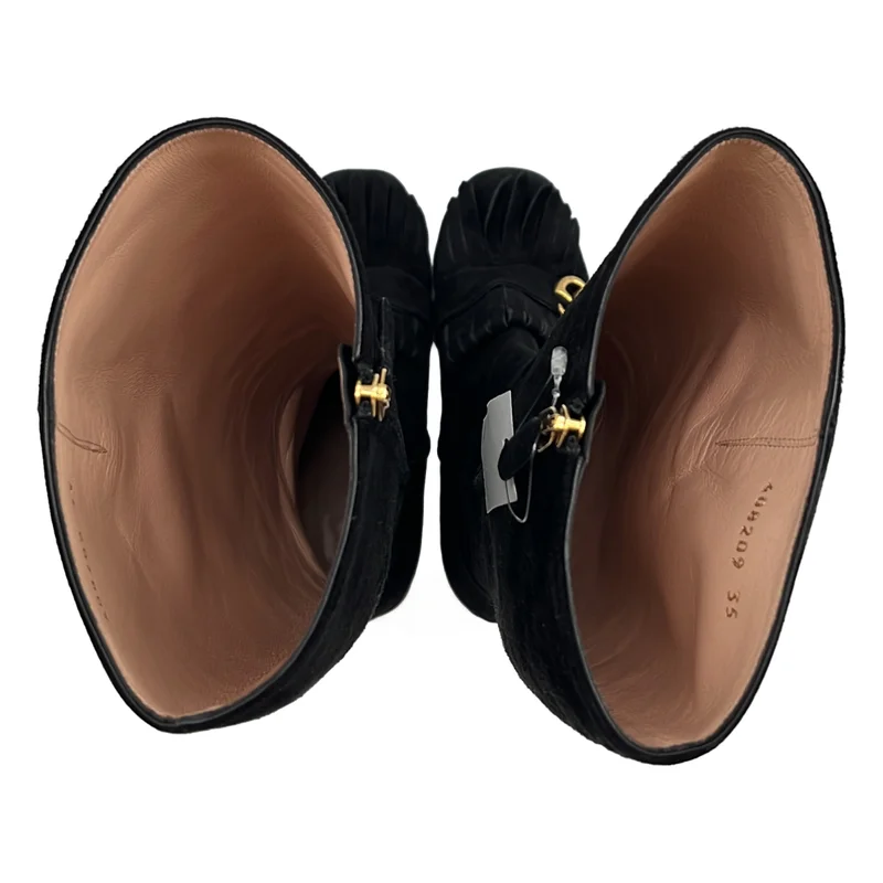 GUCCI / グッチ | GGマーモント スエード ロングブーツ | 35 | レディース