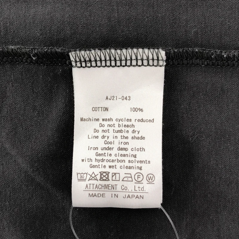 ATTACHMENT / アタッチメント | 2021SS | COTTON DOUBLE FACE T-SHIRT / コットン ダブルフェイス Tシャツ | 1 | メンズ