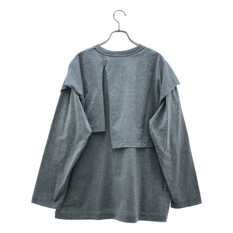 LOHEN / ローヘン | 2025AW | LAYERED SLIT-T-SHIRT ロングスリーブカットソ | F | レディース
