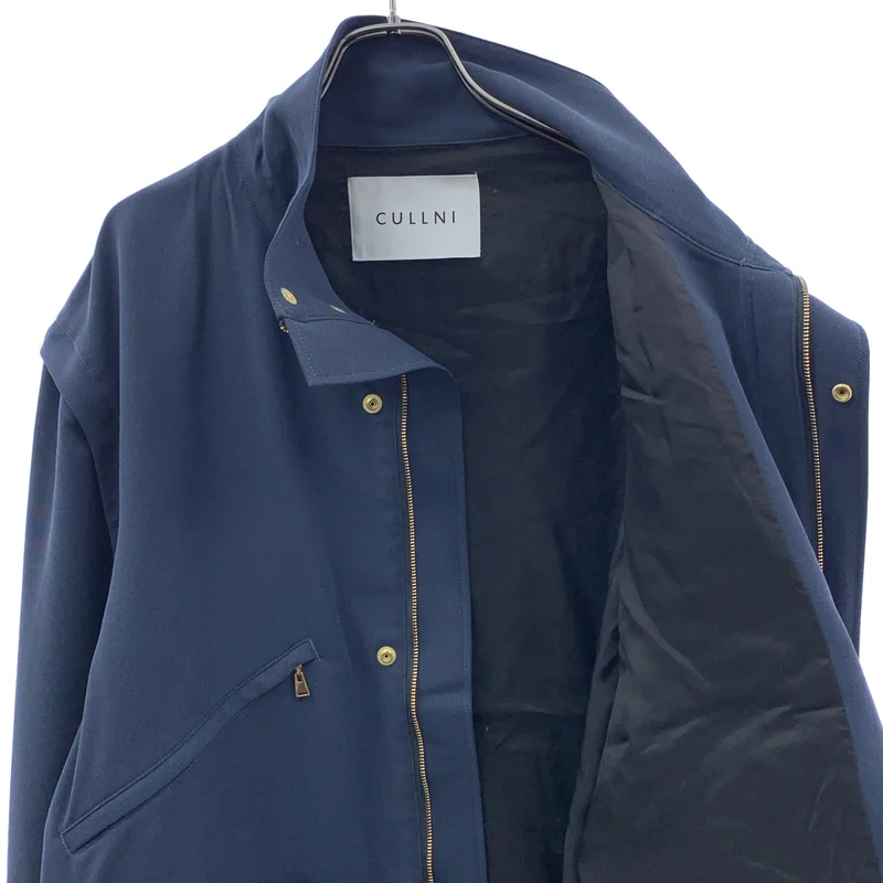 CULLNI / クルニ | Dry Karsey Removable Sleeves Drawstring Short Coat ジャケット | 2 | メンズ