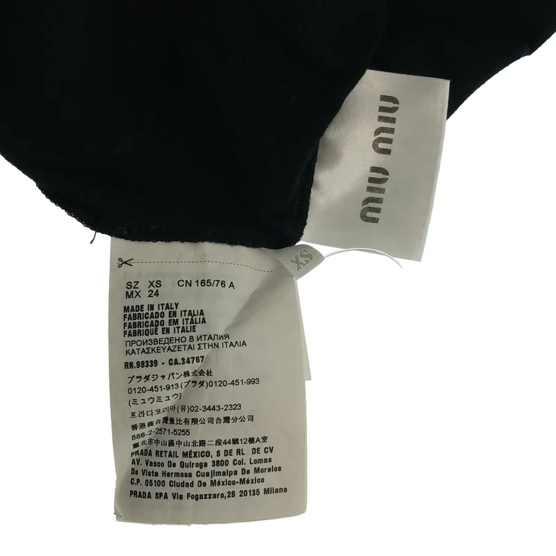 miu miu / ミュウミュウ | × MM Paris / ロゴ Tシャツ | XS | レディース