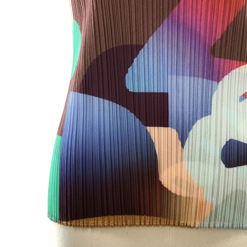 PLEATS PLEASE ISSEY MIYAKE / プリーツプリーズイッセイミヤケ | 2026SS | PLAYGROUND 総柄 プリーツ ハイネック ノースリーブ カットソー | 3 | レディース