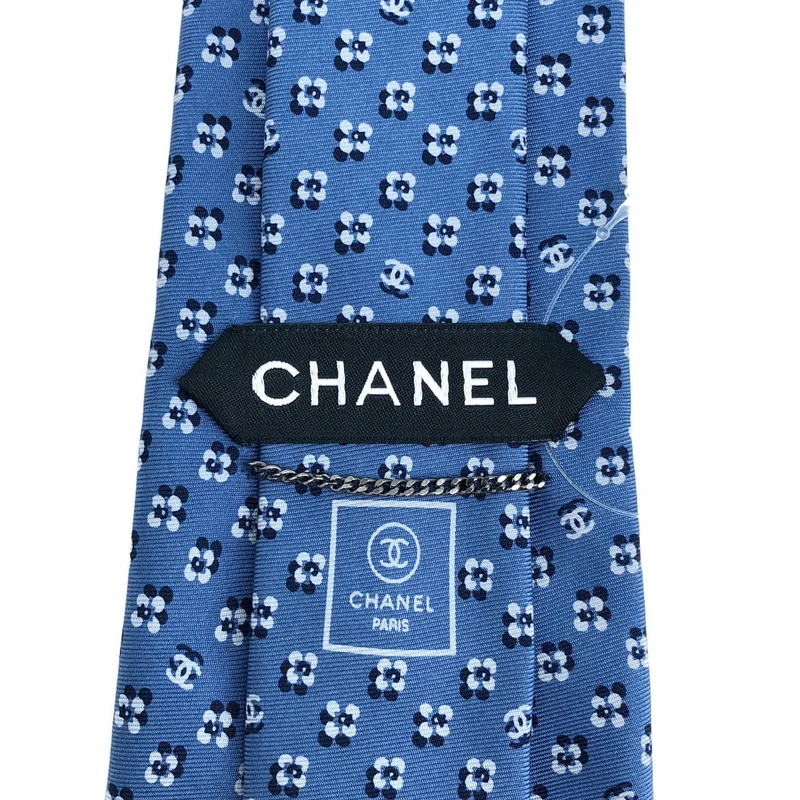 CHANEL / シャネル | シルク ココマーク フラワー ネクタイ |