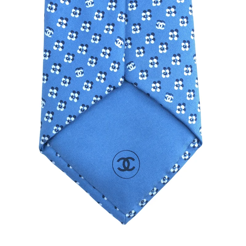 CHANEL / シャネル | シルク ココマーク フラワー ネクタイ |