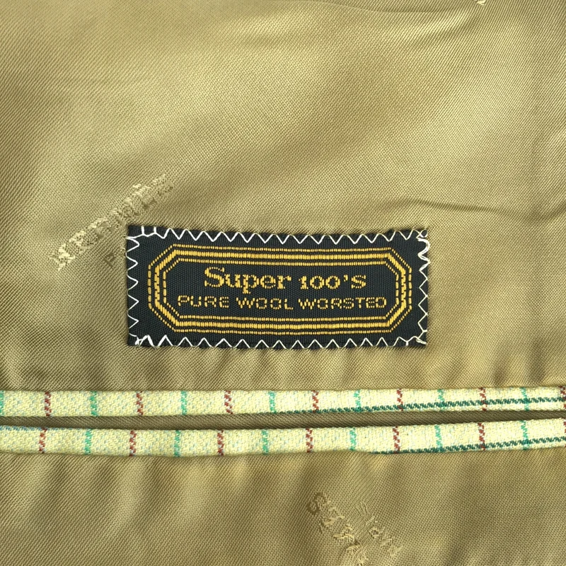 HERMES / エルメス | super100's pure wool ウール チェック テーラードジャケット | 52 | メンズ