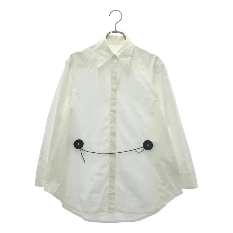 MM6 Maison Margiela / エムエムシックスメゾンマルジェラ | 2018SS | コットン ツイストタイ 比翼 フレアスリーブシャツ | 38 | レディース