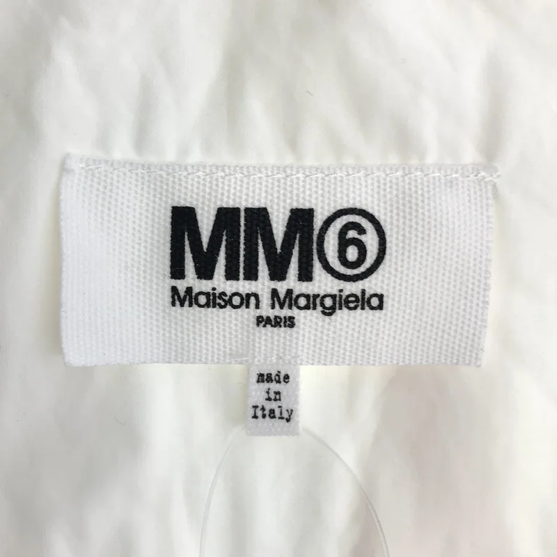MM6 Maison Margiela / エムエムシックスメゾンマルジェラ | 2018SS | コットン ツイストタイ 比翼 フレアスリーブシャツ | 38 | レディース