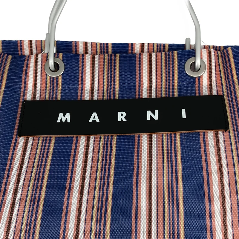 MARNI / マルニ | フラワーカフェ ストライプ トートバッグ | UNI | レディース