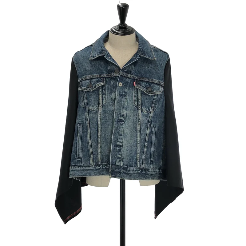 JUNYA WATANABE / ジュンヤワタナベ | 2023SS | × Levi's デニムドッキングケープ ジャケット JK-J101 | S | メンズ