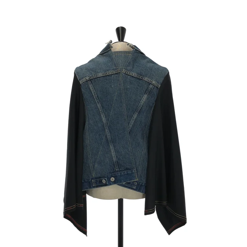 JUNYA WATANABE / ジュンヤワタナベ | 2023SS | × Levi's デニムドッキングケープ ジャケット JK-J101 | S | メンズ