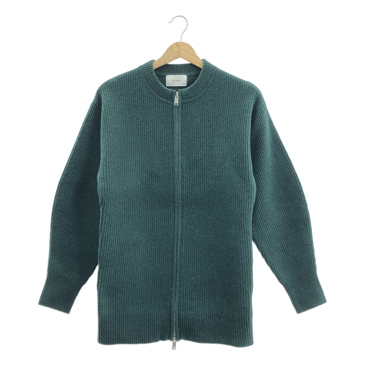 美品】 CLANE / クラネ | ZIP RIB KNIT TOPS / ジップ リブ ニット