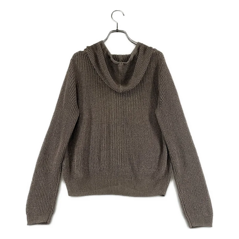 BEIGE， / ベイジ | アセテート ニット ジップ フーディ | 4 | レディース