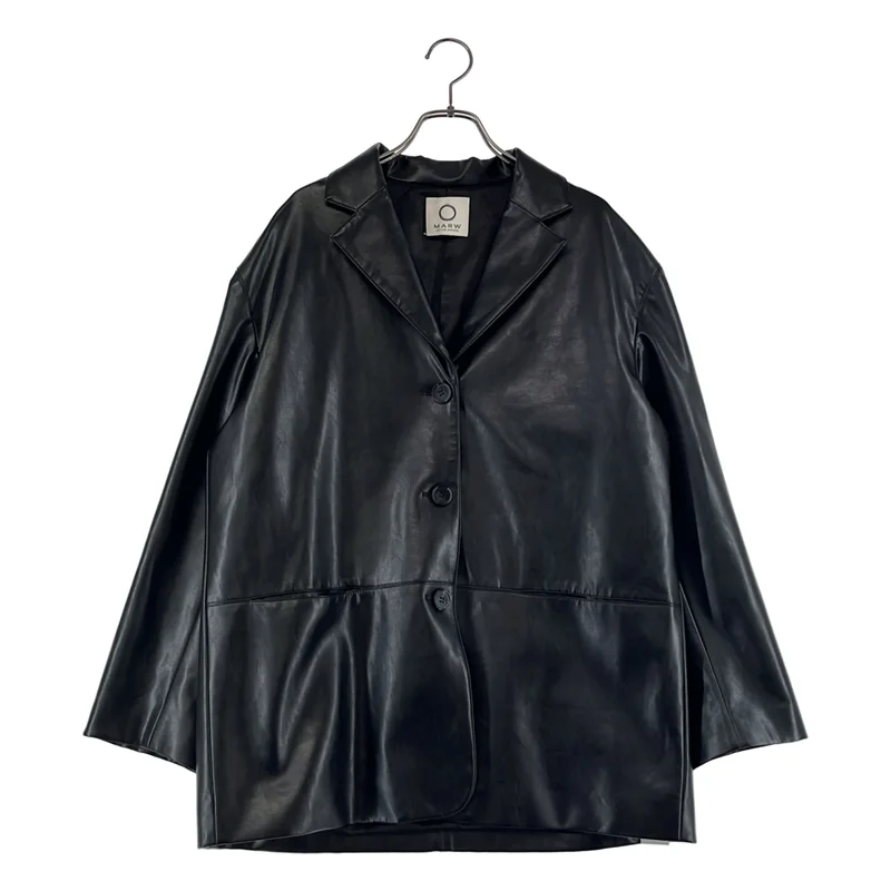 MARW UNITED ARROWS / マルゥ ユナイテッドアローズ | フェイクレザー ジャケット | F | レディース