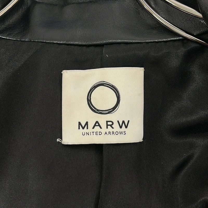MARW UNITED ARROWS / マルゥ ユナイテッドアローズ | フェイクレザー ジャケット | F | レディース