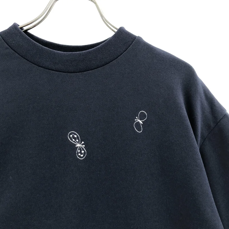 mina perhonen / mina perhonen | choucho embroidery wide sleeve T