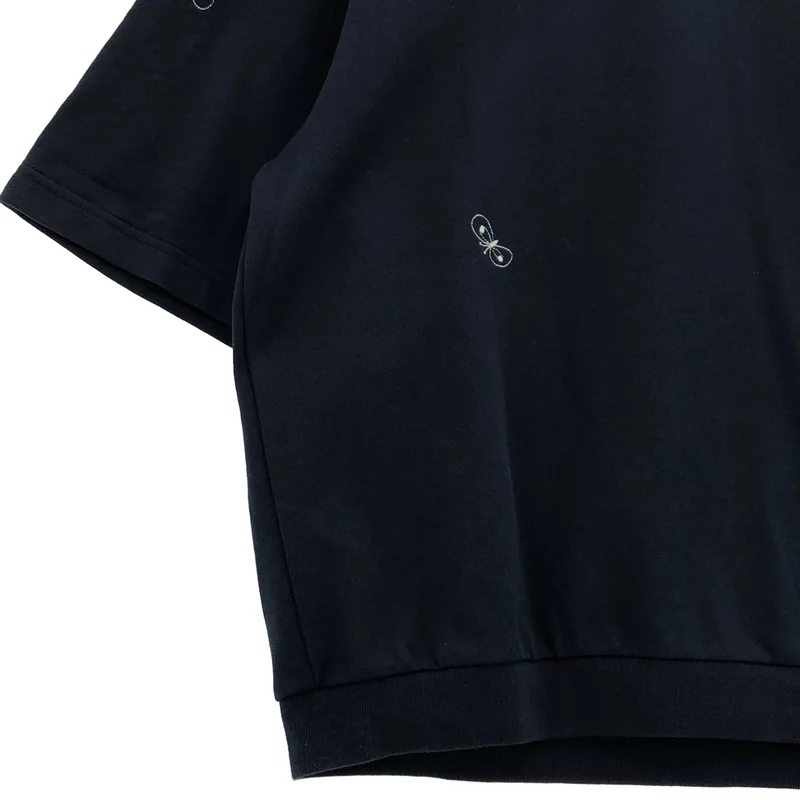 mina perhonen / ミナペルホネン | choucho 刺しゅう ワイドスリーブTシャツ | 38 | レディース