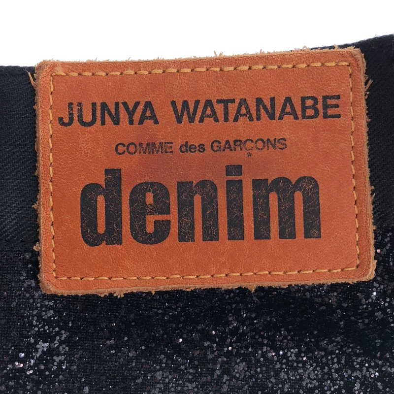 JUNYA WATANABE COMME des GARCONS denim / ジュンヤワタナベコムデギャルソンデニム | 2014AW | 異素材切り替え パッチワーク デニムパンツ | S | レディース