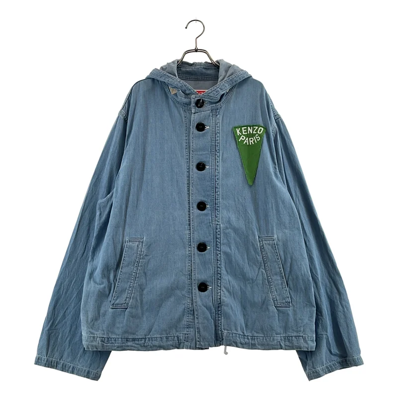 KENZO / ケンゾー | Sailor Denim Parka ロゴ デニム フーデッド シャケット | M | メンズ