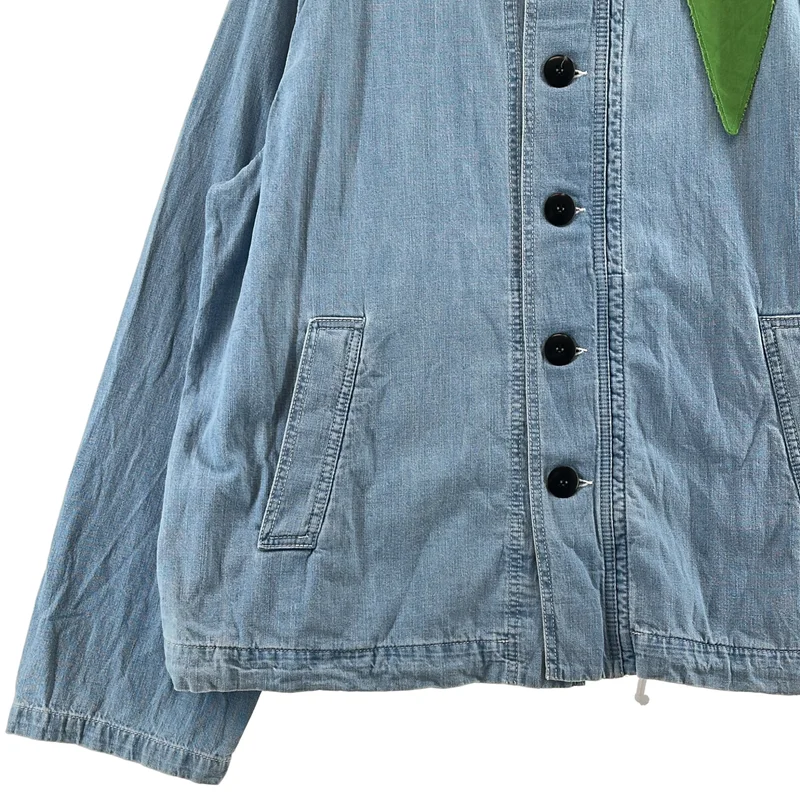 KENZO / ケンゾー | Sailor Denim Parka ロゴ デニム フーデッド シャケット | M | メンズ