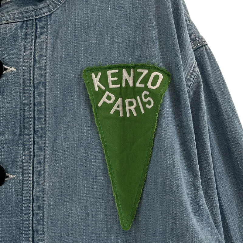 KENZO / ケンゾー | Sailor Denim Parka ロゴ デニム フーデッド シャケット | M | メンズ