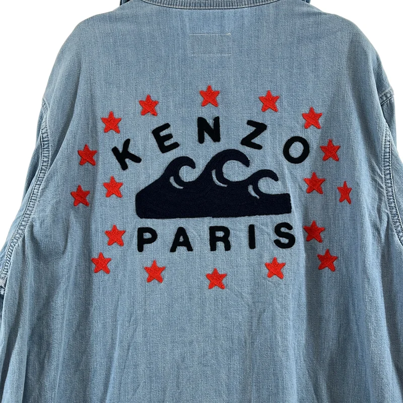 KENZO / ケンゾー | Sailor Denim Parka ロゴ デニム フーデッド シャケット | M | メンズ