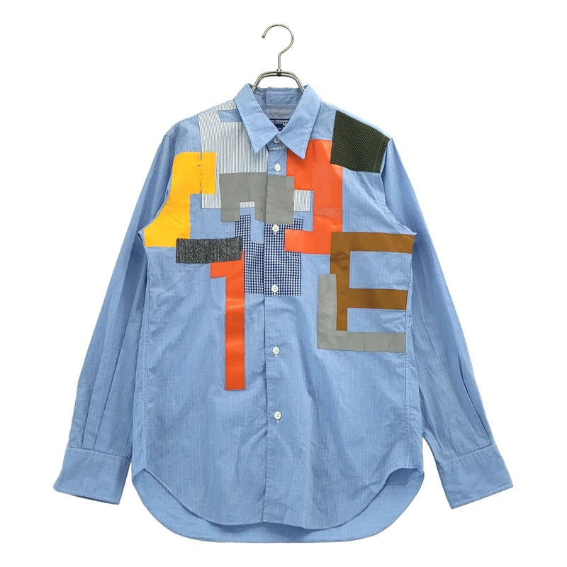 JUNYAWATANABE COMMEdesGARCONS MAN / ジュンヤワタナベマン | 2016AW | コットン チェック パッチワークシャツ | XS | メンズ