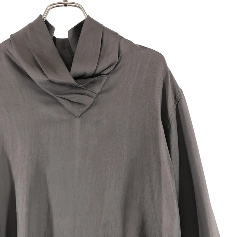 JIL SANDER+ / ジルサンダープラス | シルク プリーツカラー ブラウス | 38 | レディース
