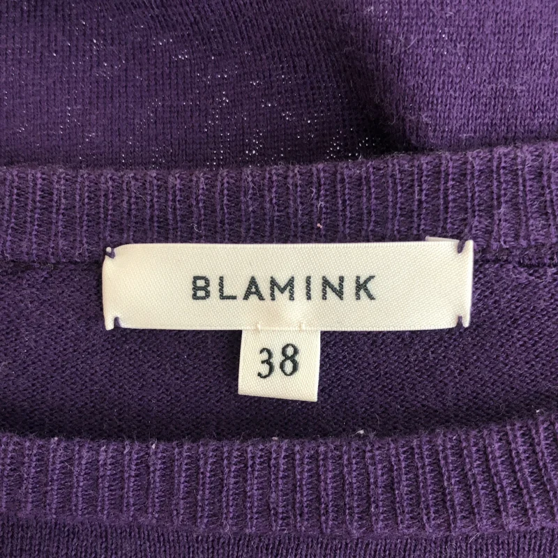 BLAMINK ブラミンク　フレア　コットンカットソー BLAMINK / ブラミンク | コットン フレア ハーフスリーブ ニット | 38