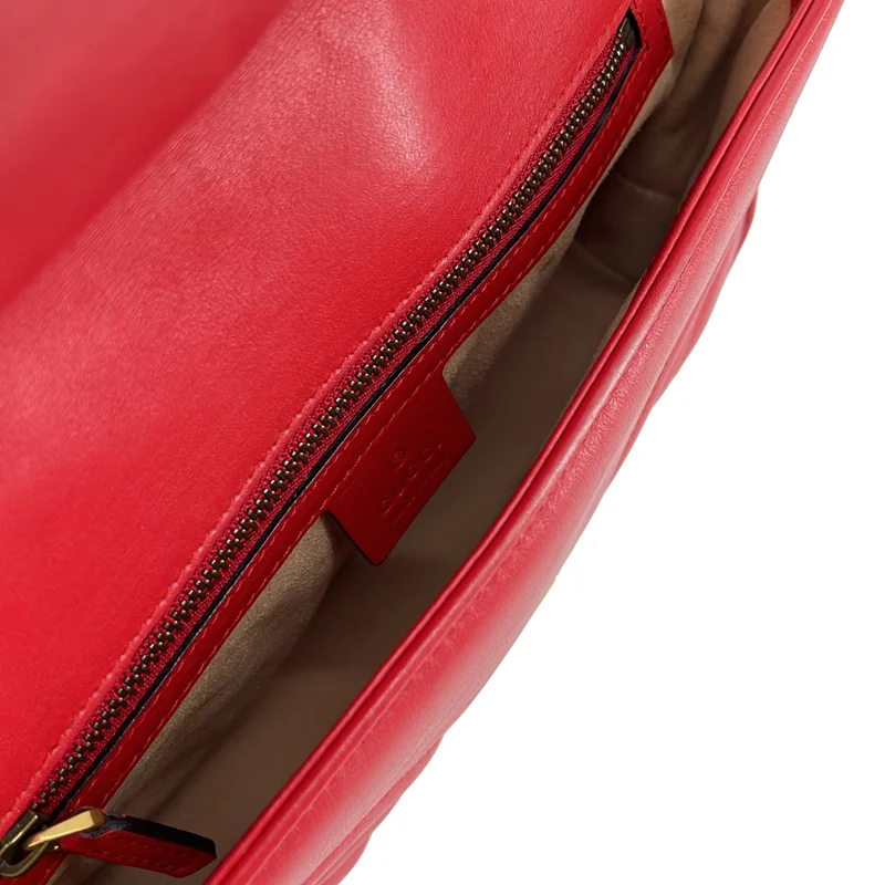 GUCCI / グッチ | GGマーモント レザー チェーン ショルダーバッグ / 443497 |