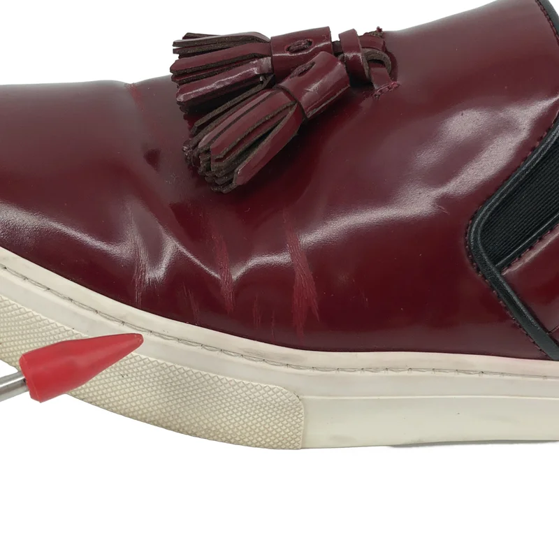 CELINE / セリーヌ | フィービー期 / パテントレザー タッセル スリッポンスニーカー | 38 | レディース