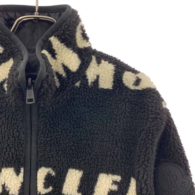 MONCLER / モンクレール | MAGLIA CARDIGAN リバーシブル ロゴ ボア ジャケット | XS | メンズ