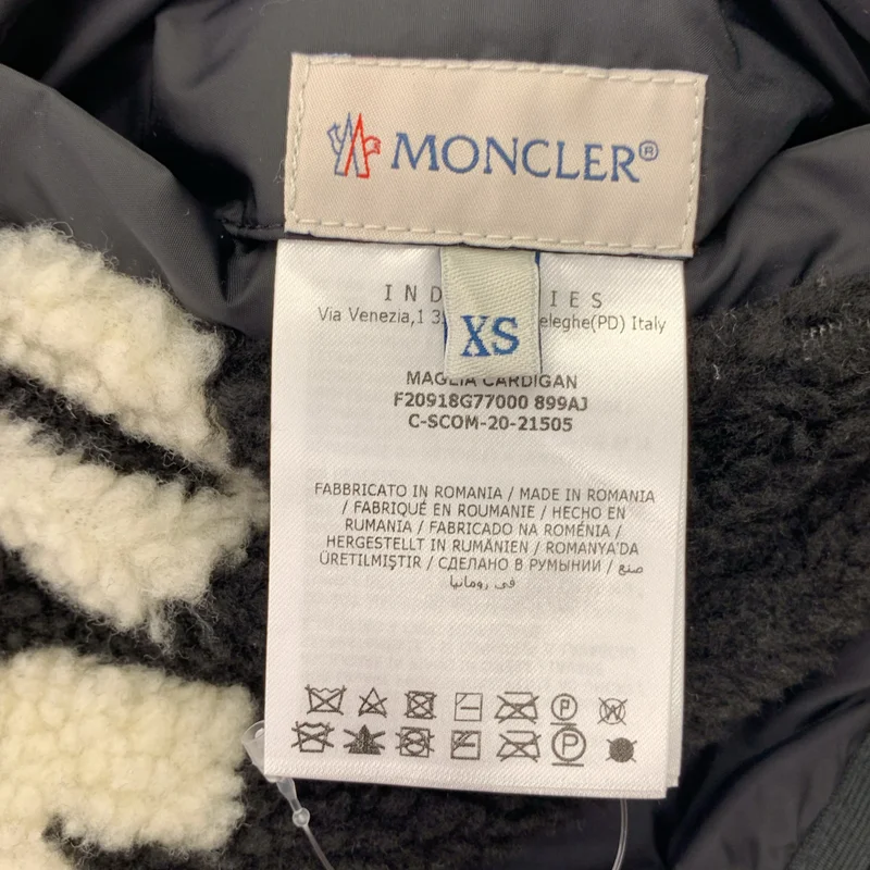 MONCLER / モンクレール | MAGLIA CARDIGAN リバーシブル ロゴ ボア ジャケット | XS | メンズ
