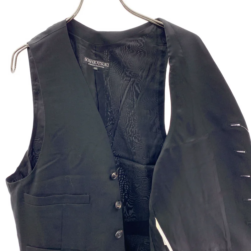 SOSHIOTSUKI / ソウシオオツキ | 2025SS | V Back Neck Gilet / シンチバック ジレ ベスト | 46 | メンズ