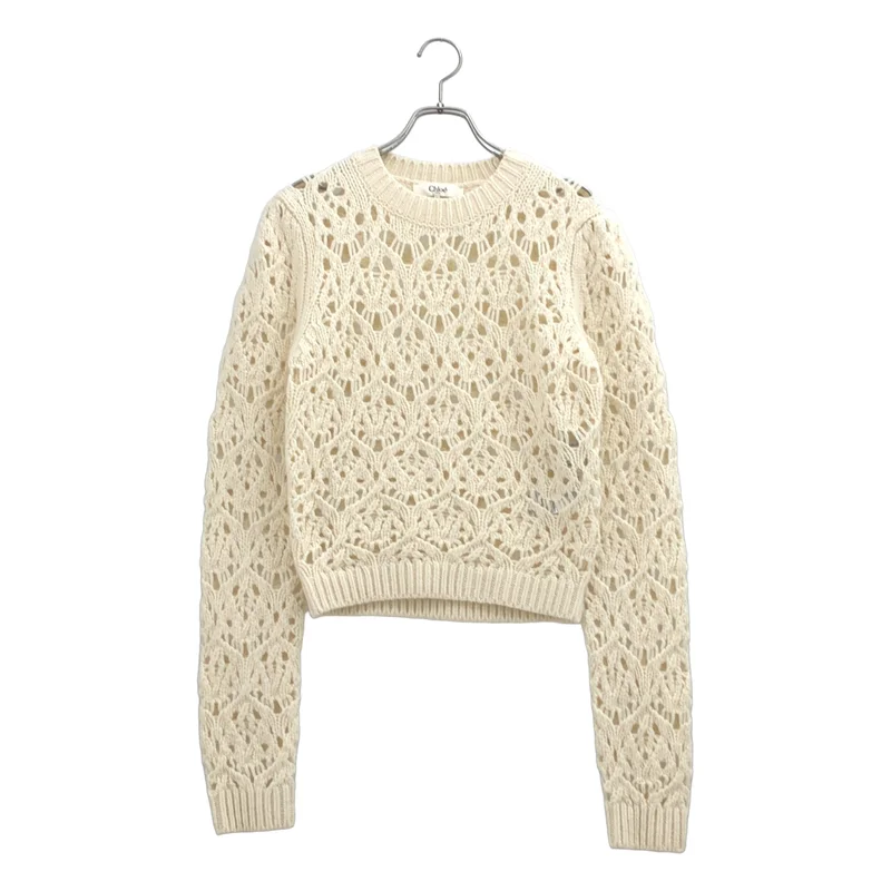 Chloe / クロエ | ウール クロシェ網 ニット | S | レディース