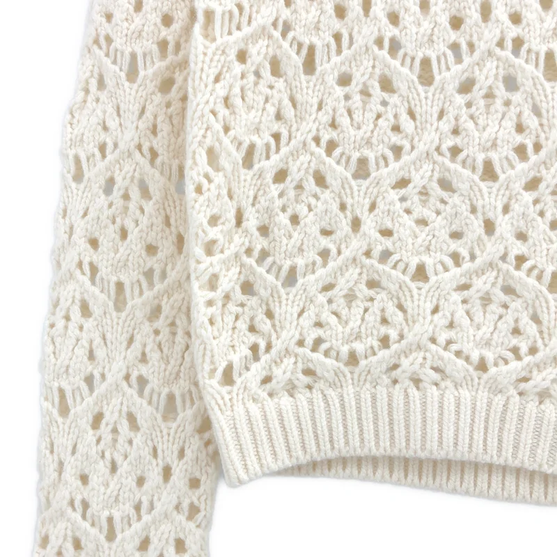 Chloe / クロエ | ウール クロシェ網 ニット | S | レディース