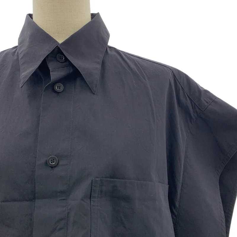 TAKESHI KOSAKA by Y's Pink Label / タケシコウサカバイワイズピンクレーベル | 2020SS | コットン シルク ボックスシルエット ノースリーブ ショートシャツ | 2 | レディース