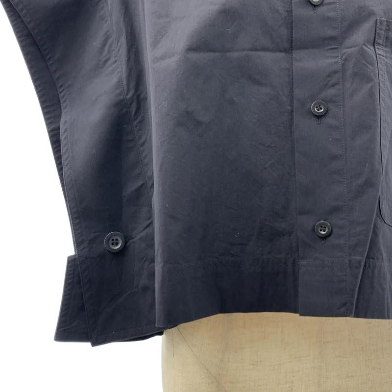 TAKESHI KOSAKA by Y's Pink Label / タケシコウサカバイワイズピンクレーベル | 2020SS | コットン シルク ボックスシルエット ノースリーブ ショートシャツ | 2 | レディース