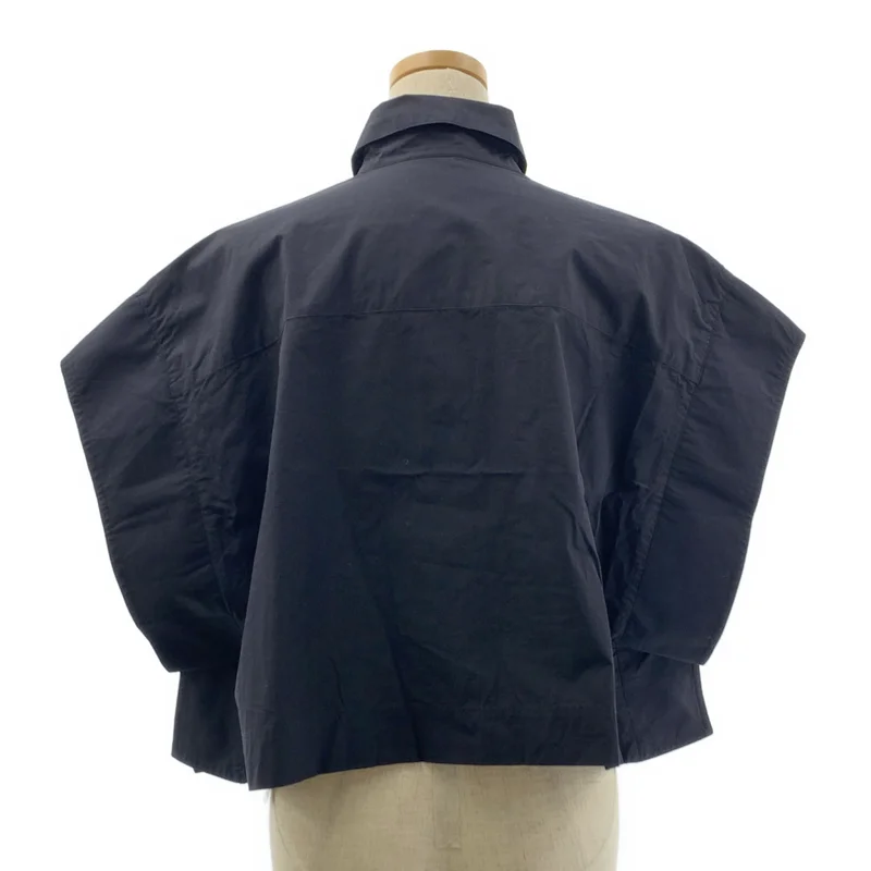 TAKESHI KOSAKA by Y's Pink Label / タケシコウサカバイワイズピンクレーベル | 2020SS | コットン シルク ボックスシルエット ノースリーブ ショートシャツ | 2 | レディース
