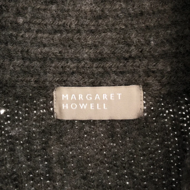MARGARET HOWELL / マーガレットハウエル | ウール カシミヤ シルク Vネック ニットカーディガン | 2 | レディース
