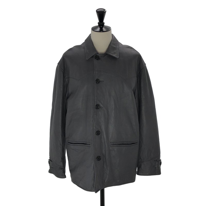 UNUSED / アンユーズド | 2024AW | Leather car coat コート US2450 | 2 | メンズ