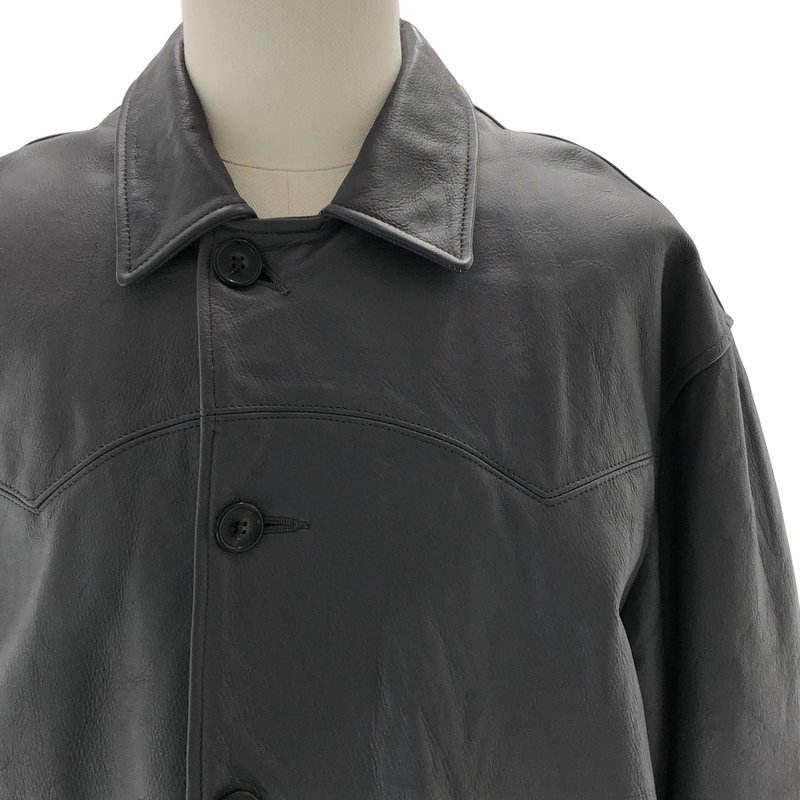UNUSED / アンユーズド | 2024AW | Leather car coat コート US2450 | 2 | メンズ