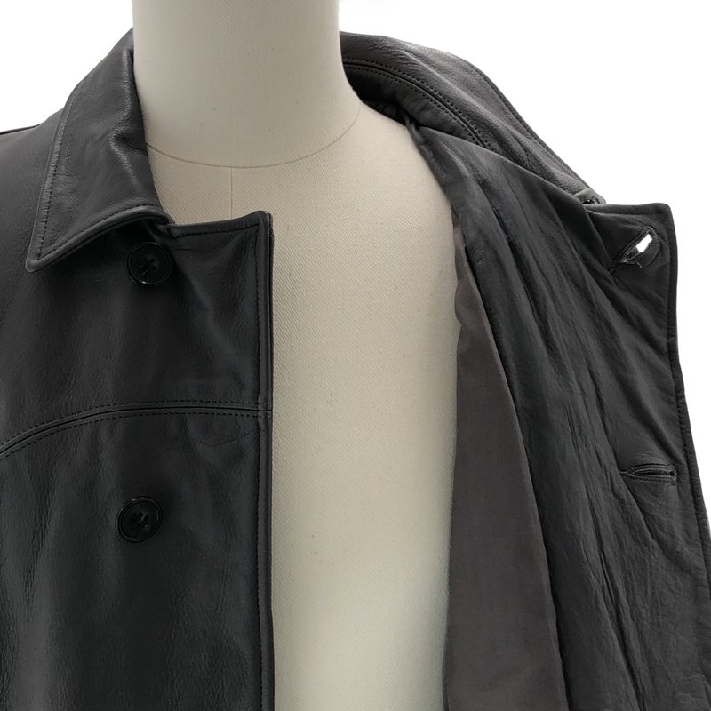 UNUSED / アンユーズド | 2024AW | Leather car coat コート US2450 | 2 | メンズ