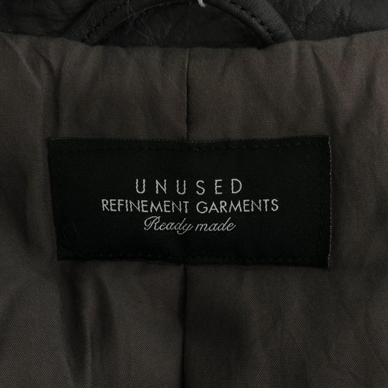 UNUSED / アンユーズド | 2024AW | Leather car coat コート US2450 | 2 | メンズ