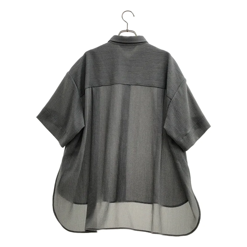 Jens / イェンス | レーヨン ヘリンボーン ショートスリーブシャツ | M | レディース