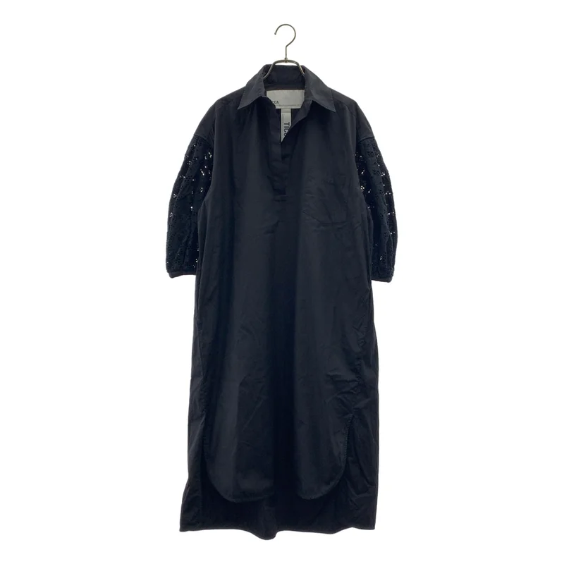TICCA / ティッカ | レースパフスリーブシャツワンピース | F | レディース