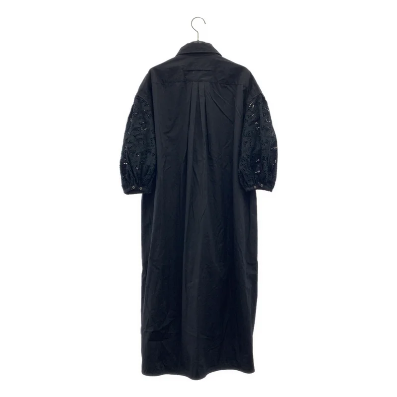 TICCA / ティッカ | レースパフスリーブシャツワンピース | F | レディース
