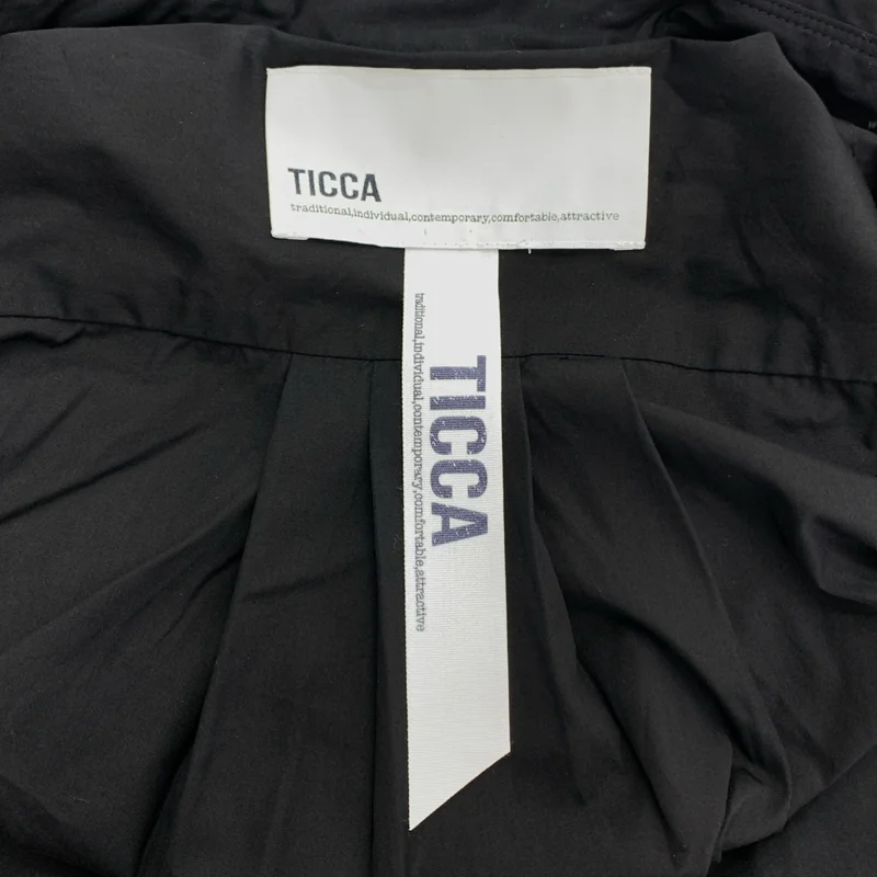 TICCA / ティッカ | レースパフスリーブシャツワンピース | F | レディース