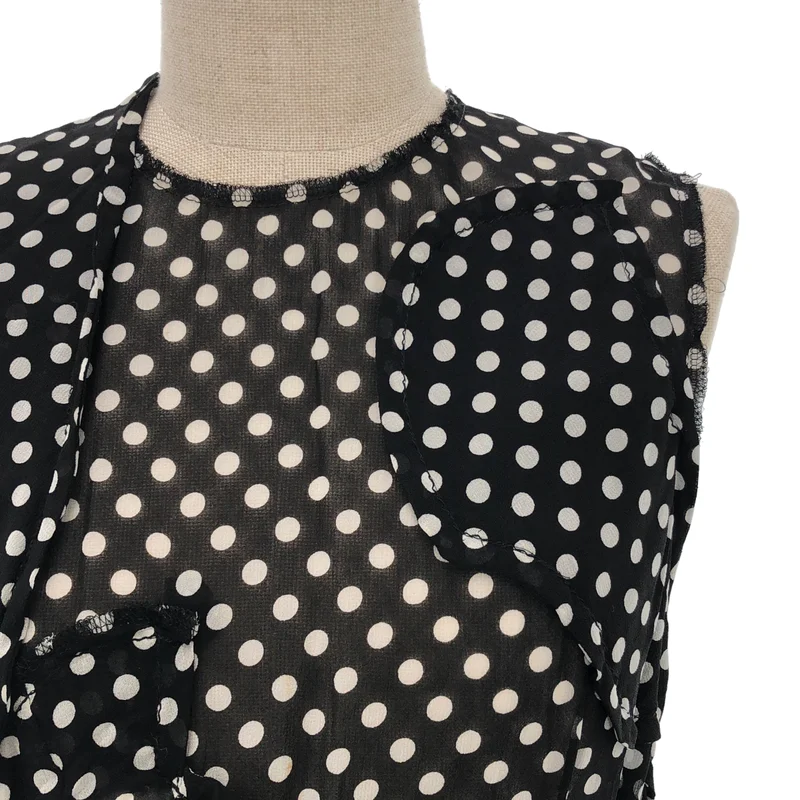 COMME des GARCONS / コムデギャルソン | 2010SS | キュプラ ドット ノースリーブ シアーワンピース | S | レディース