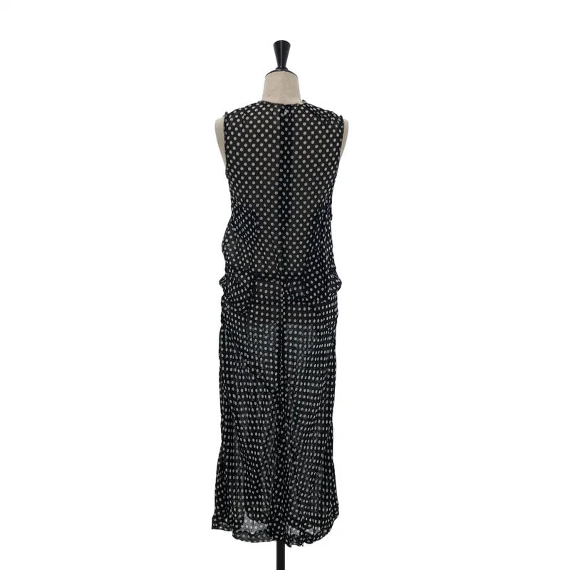COMME des GARCONS / コムデギャルソン | 2010SS | キュプラ ドット ノースリーブ シアーワンピース | S | レディース