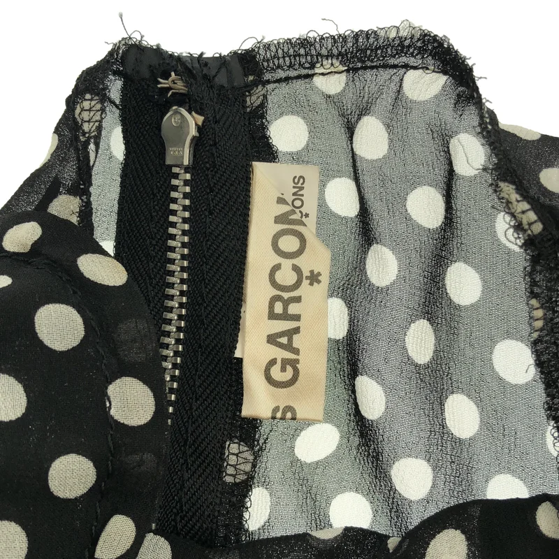 COMME des GARCONS / コムデギャルソン | 2010SS | キュプラ ドット ノースリーブ シアーワンピース | S | レディース